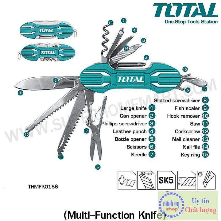 Bộ dao cắt đa năng Total THMFK0156