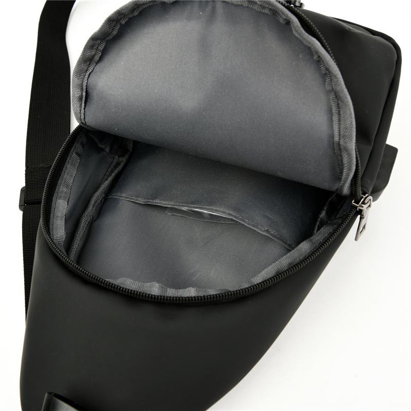 Túi đeo chéo nam KingF TDC-01 - Đi học đi làm - Dây sạc thông minh - Chống Xước Chống Nước