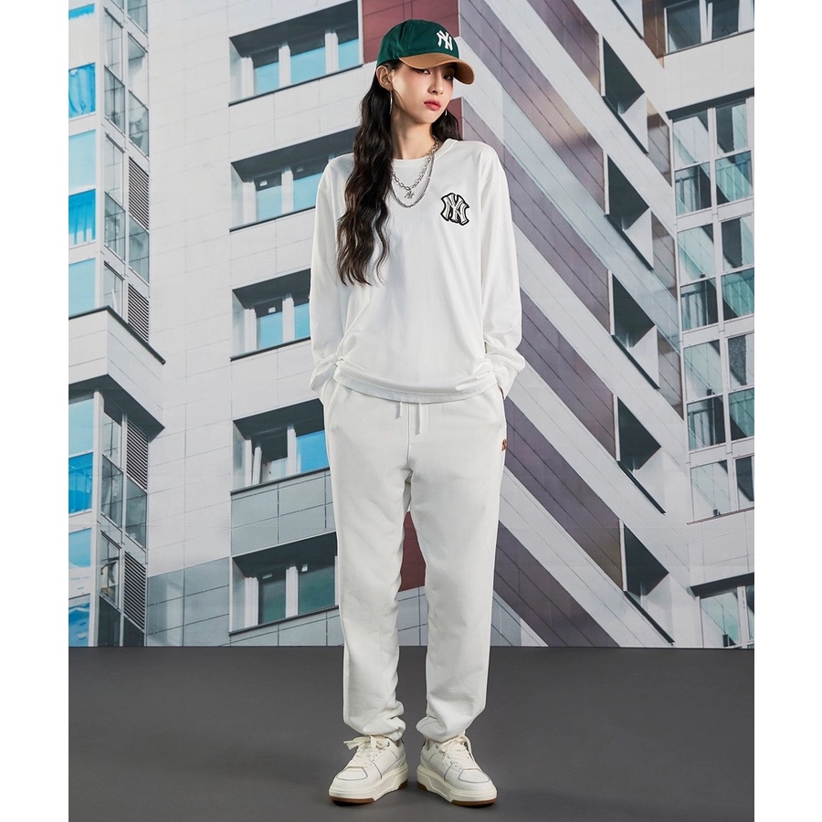 Giày MLB Chunky Liner Chính Hãng 🔴SIMPLE SNEAKER🔴 MLB Chunky Liner Low New York Yankees Ivory