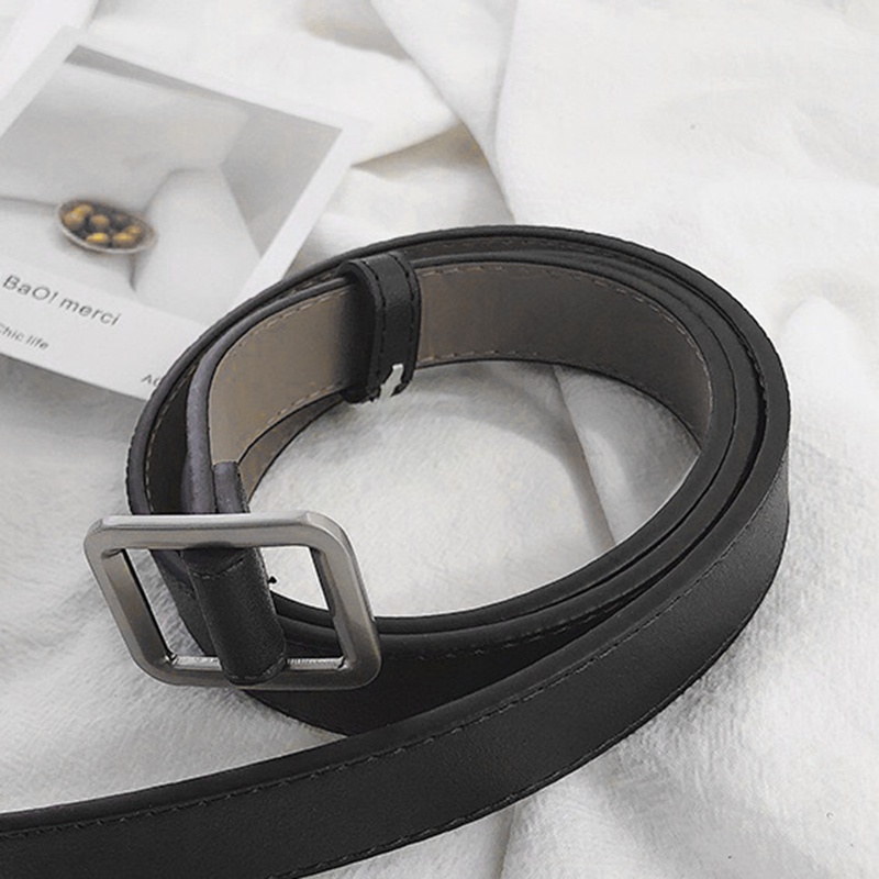 Thắt Lưng Da Pu Khóa Vuông Đơn Giản Thời Trang Hàn Quốc Jp6