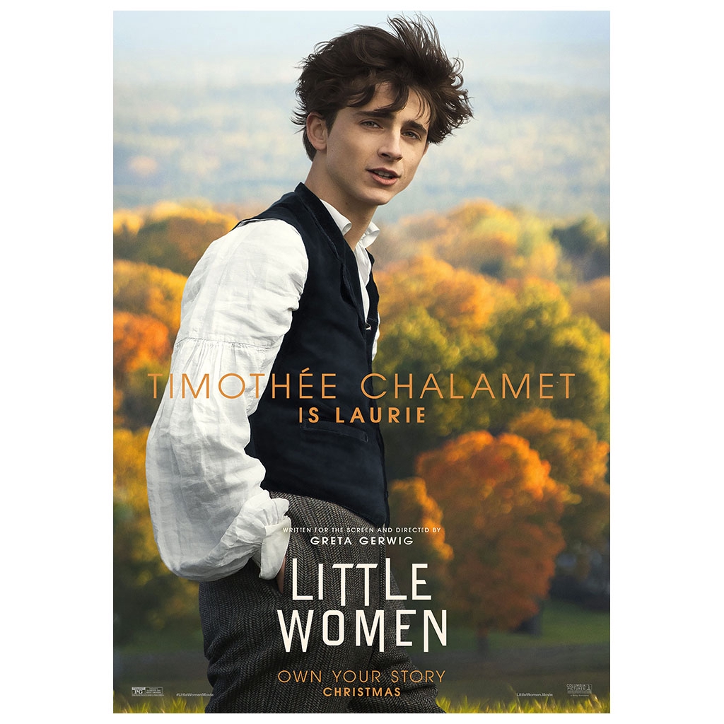 Poster Phim Little Women 2019 Màu Trắng / Vàng Bằng Giấy Kraft Trang Trí Quán bar / Cà Phê