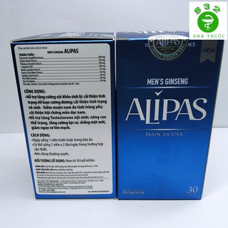 Sâm ALIPAS mới lọ 30 viên
