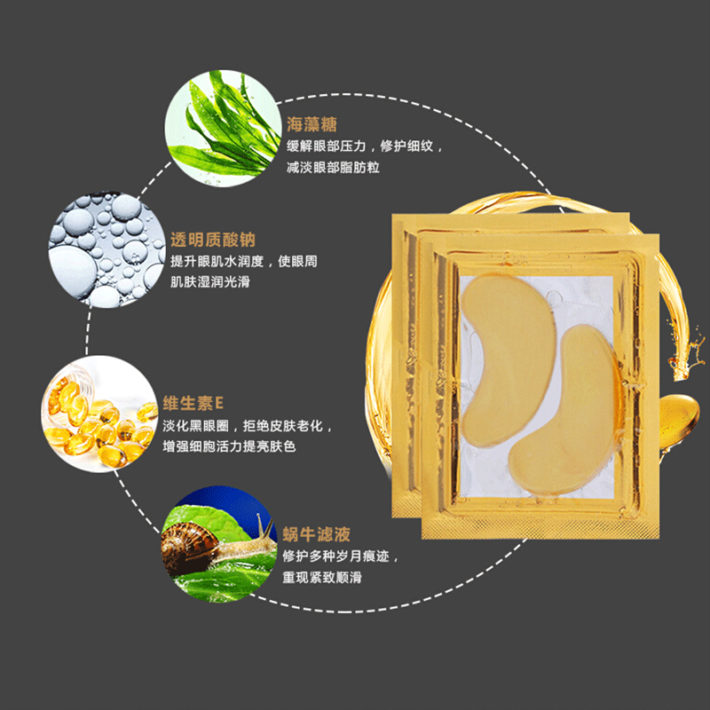 Mặt Nạ Mắt Tinh Chất Vàng Giúp Làm Mờ Quầng Thâm Và Làm Săn Chắc Da Vùng Mắt
