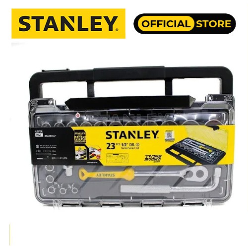 Bộ tuýp 23 chi tiết 1/2 inch 12PT met Stanley STMT74726-8C