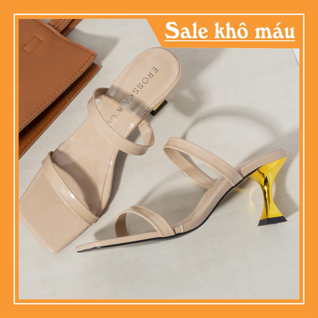 Dép Cao Gót Nữ Thời Trang 👠 Tặng 20k 👠 Dép Cao Gót Phối Dây Đôi Quai Mảnh Gót Nhọn