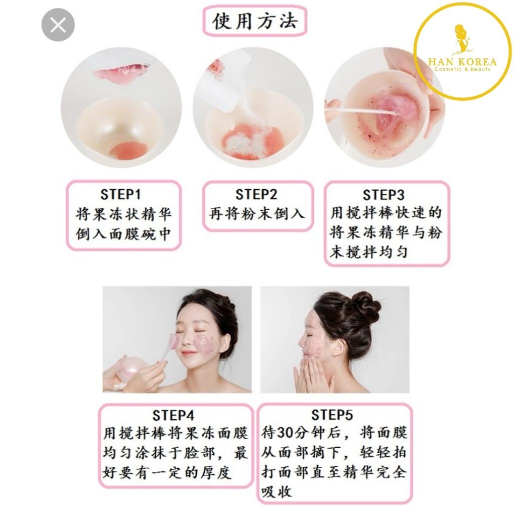 Mặt nạ Bulgaria Rose Spa Modeling 1kg, dưỡng trắng, cấp ẩm, căng bóng HÂN KOREA
