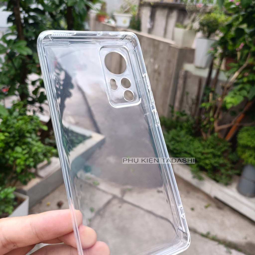 Ốp Lưng Trong Suốt Xiaomi 12/ 12X/ 12S Xiaomi 12 Pro/12S Pro, 12T/ 12T Pro/ 12 Lite Chống Sốc 4 Góc Có Gờ Bảo Vệ Camera
