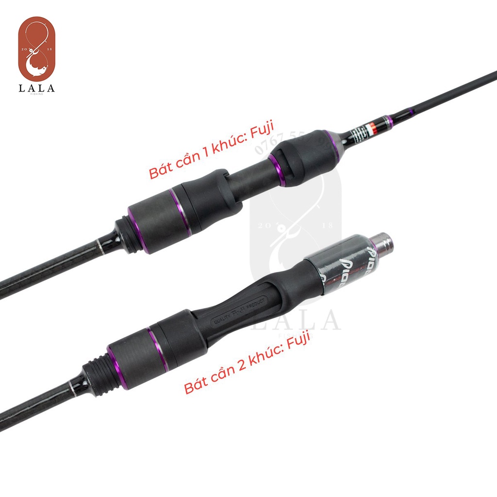 Combo Cần Pio BLACK WIDOW Carbon SP 1m5/1m65 (1 Khúc- Đọt đặc) + Máy Pio Sirius XD SR-500/800XD chính hãng