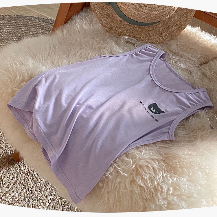 [Babycat] Hàng Có Sẵn Áo Lót Cotton Nguyên Chất Thân Thiện Với Da Thấm Mồ Hôi Phong Cách Nhật Bản Hàn Quốc Mùa Hè Cho Bé Trai Bé Gái