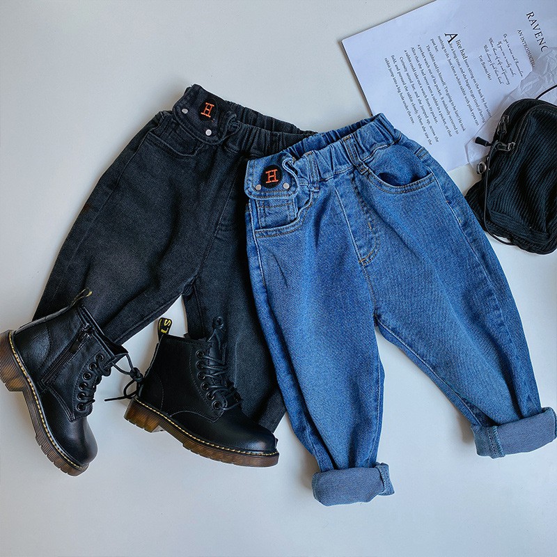 Quần Jean Baggy Co Giãn Cho Bé Trai [Quần Áo Trẻ Em Hàn Quốc tại Hà Nội - Hàng Quảng Châu Cao Cấp]
