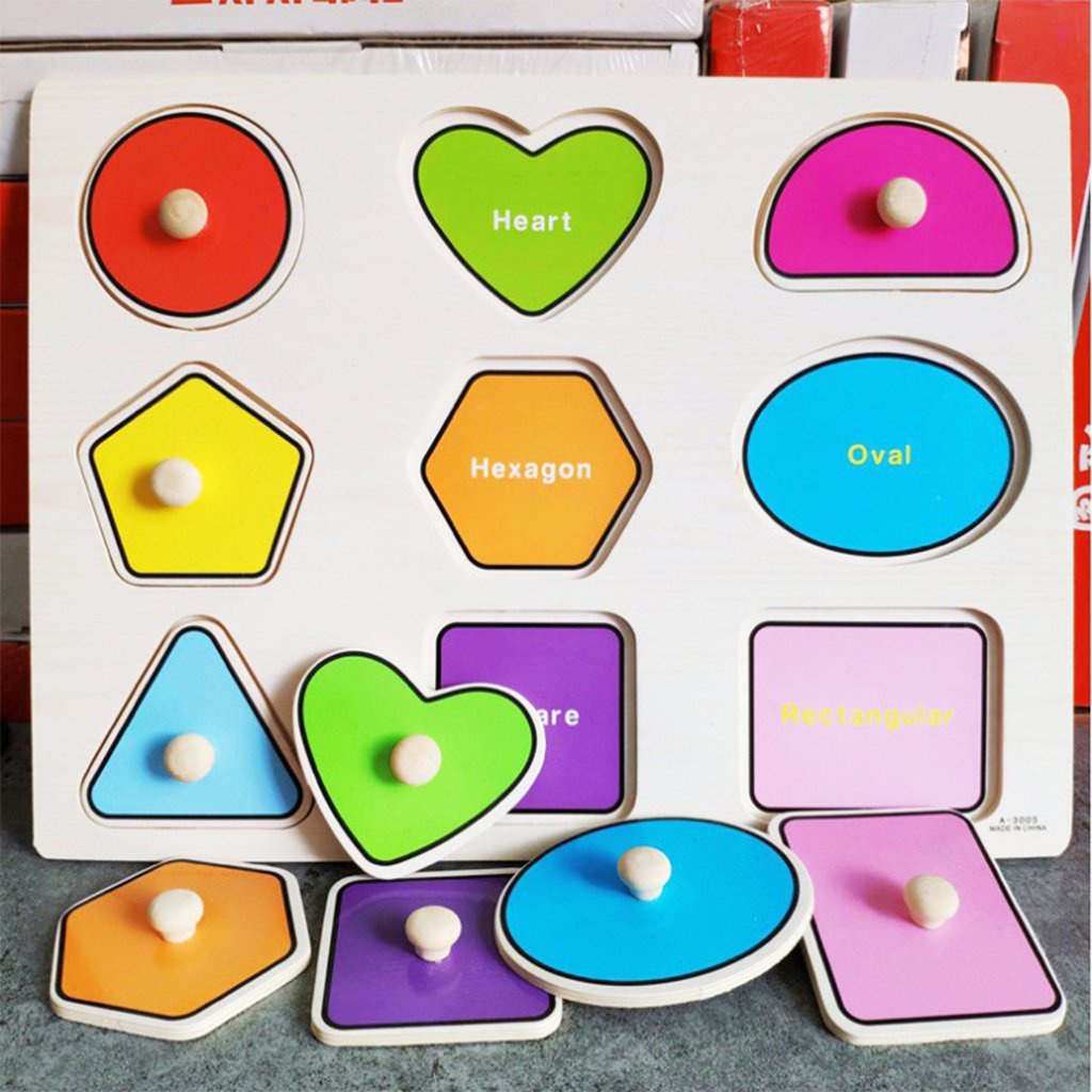 Bảng núm gỗ nhiều chủ đề cho bé - đồ chơi lắp ghép hình giáo dục sớm cho trẻ chất liệu gỗ cao cấp an toàn