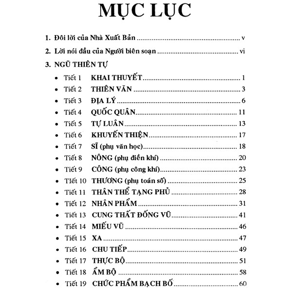Sách - Ngũ Thiên Tự - Trình Bày Việt - Hán - Nôm