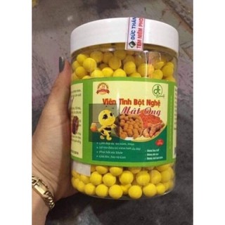 VIên tinh nghệ mật ong hộp 500gr hỗ trợ đau dạ dày hiệu quả.