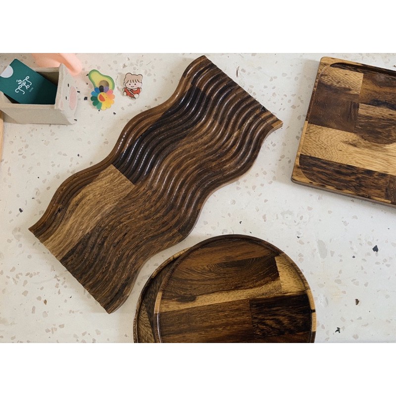 Khay gỗ decor tự nhiên