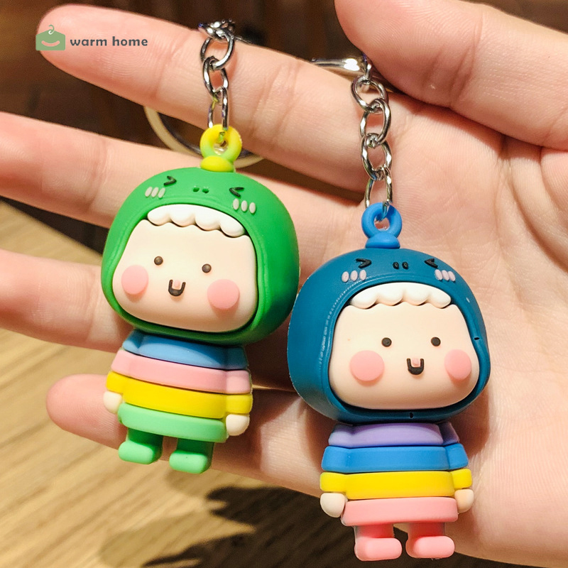 Móc khóa kiểu khủng long hoạt họa dễ thương