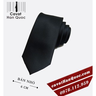 Cà vạt nam màu đen cao cấp