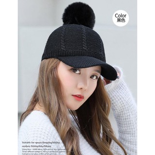 Mũ len lưỡi trai quả bông
