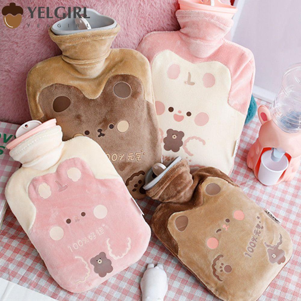 Túi chườm nước nóng gel silica nhồi bông nhỏ gọn có nắp đậy nhiều màu mini cho mùa đông