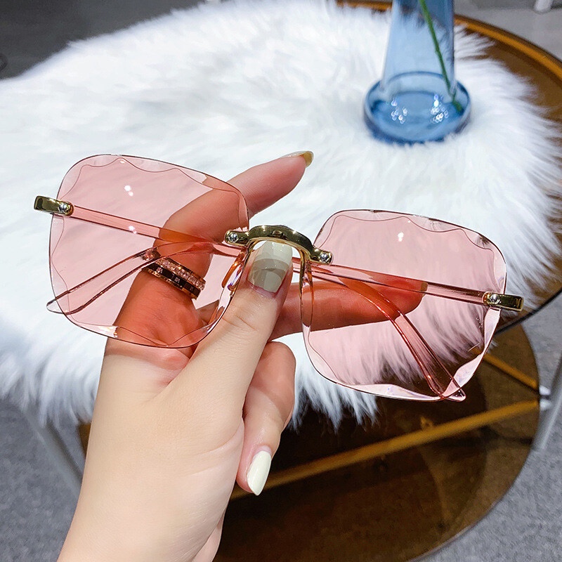 Kính Mát Không Gọng Chống Tia UV Nhiều Màu Sắc