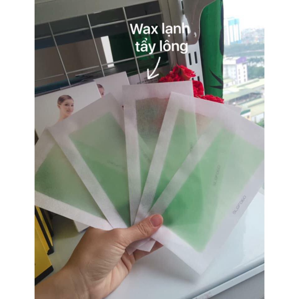 Wax lạnh tẩy lông Depilatory wax Run Caili 10 miếng