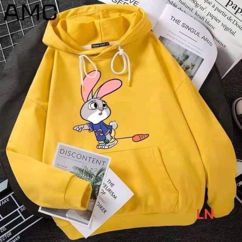 (Rẻ nhất sàn) Áo hoodie/ Áo nỉ bông hình chú thỏ