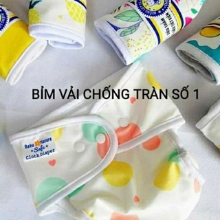 Bộ Tã Bỉm vải miếng lót BabuNature chống tràn, chống hăm size M, L 2-10 bỉm