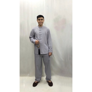 Bộ lam đi chùa cho nam "kiểu Linen thun"