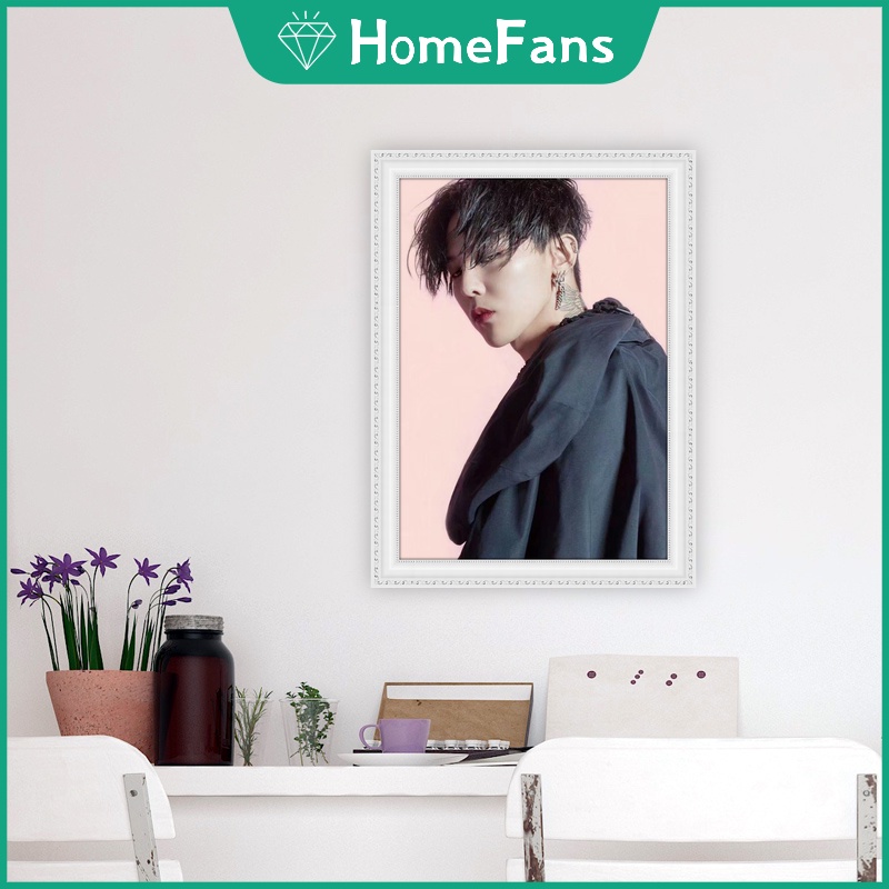 Bộ Tranh Đính Đá 5D Tự Làm 30x40cm/40x50cm Hình Thần Tượng Hàn Quốc