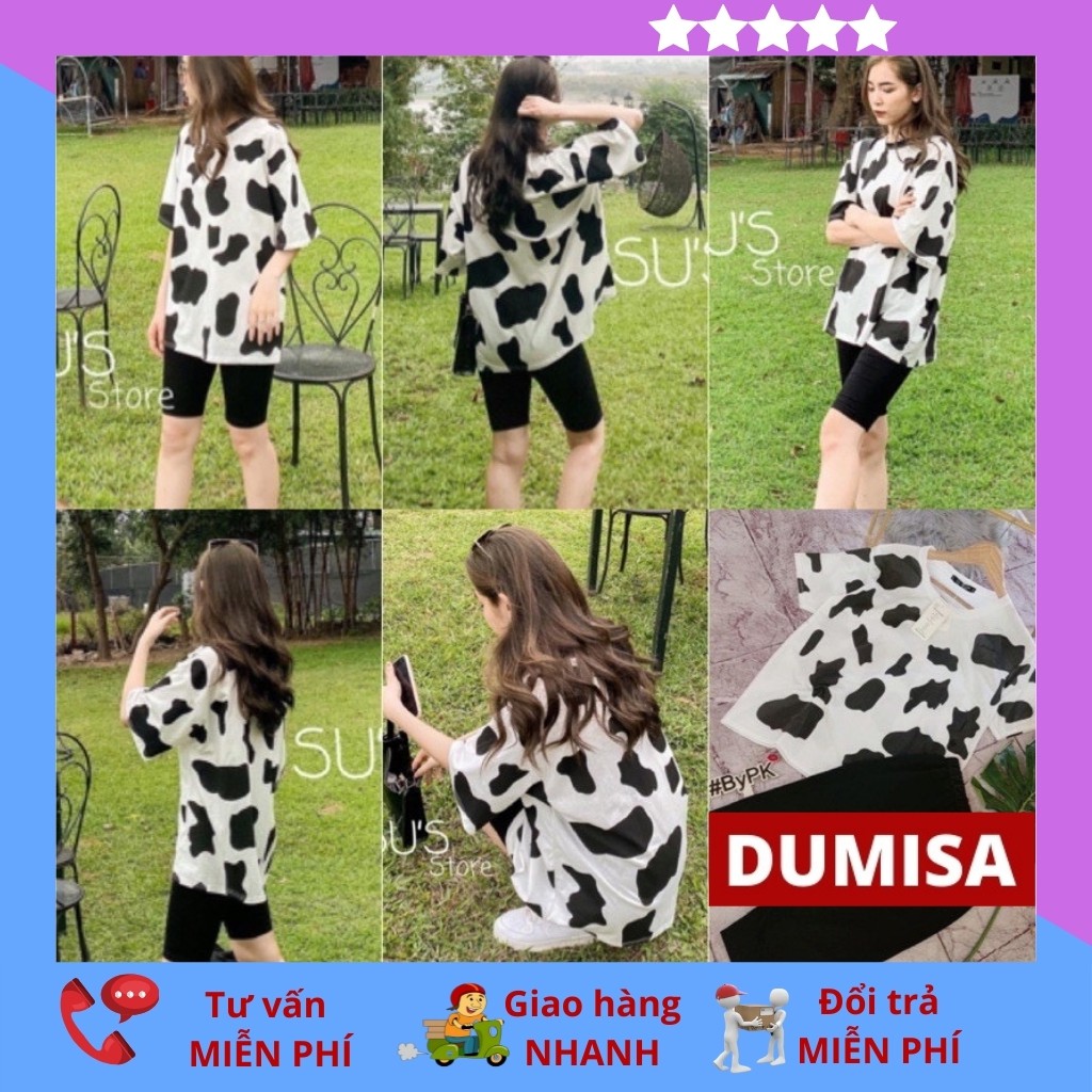 Sét bộ áo bò sữa cộc tay form thụng mix quần legging lửng cotton 4c dệt sẵn mềm mịn đẹp DUMISA SDN01