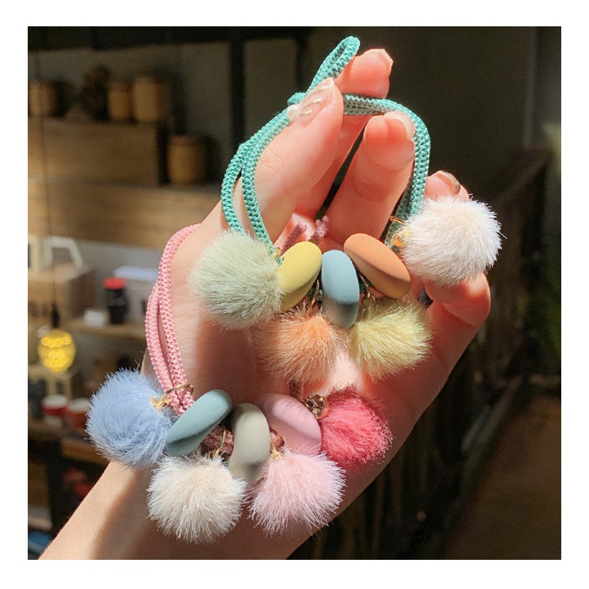 CT105 Cột tóc cục bông màu sắc hot