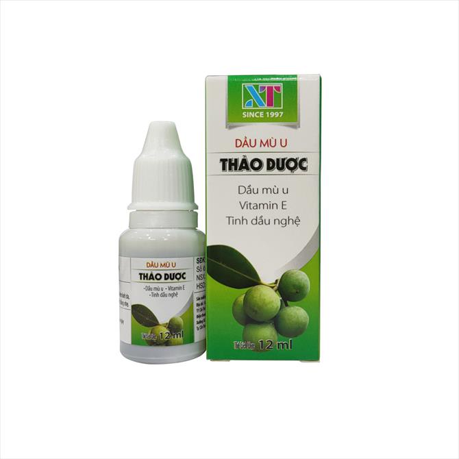 Dầu Mù u Thảo dược - Hỗ trợ điều trị viêm loét da, ghẻ lở, giúp nhanh chóng làm lành vết bỏng nhẹ - Lọ 12ml