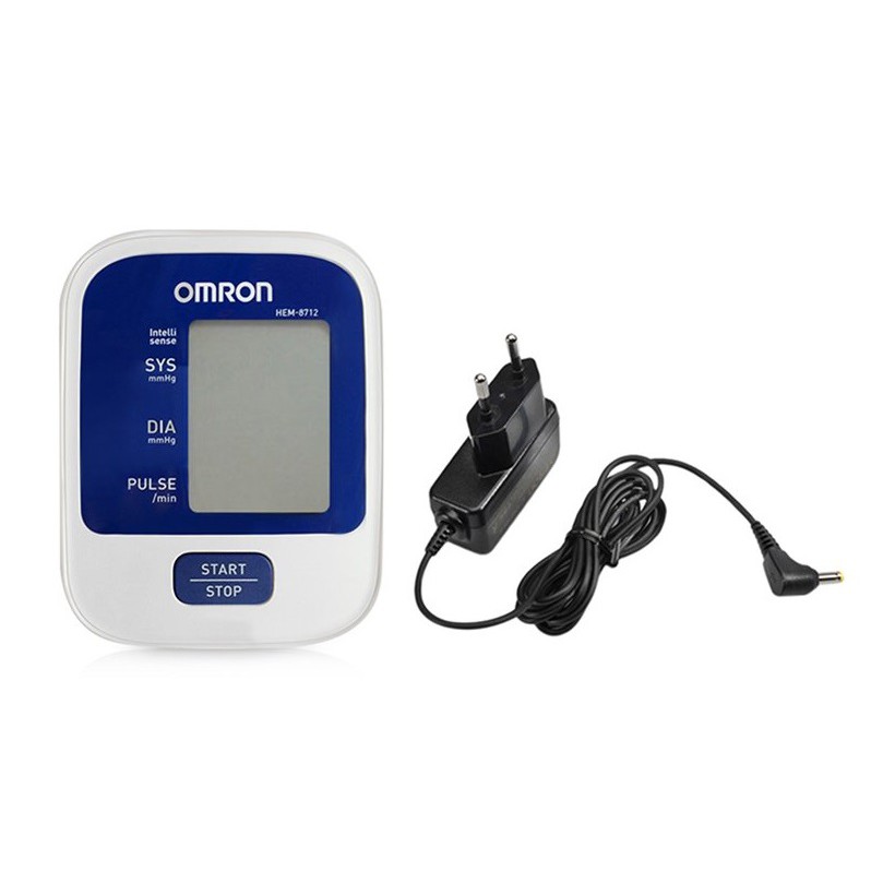 Combo Máy đo huyết áp tự động Omron HEM 8712 và một Bộ đổi điện Omron