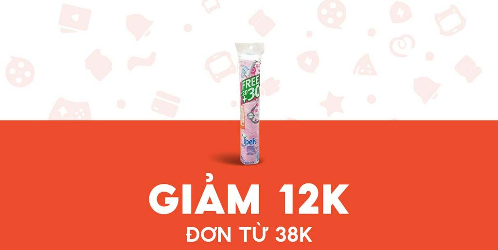 - BOSHOP - Giảm 12K cho Bông Tẩy Trang Ipek 150 Miếng