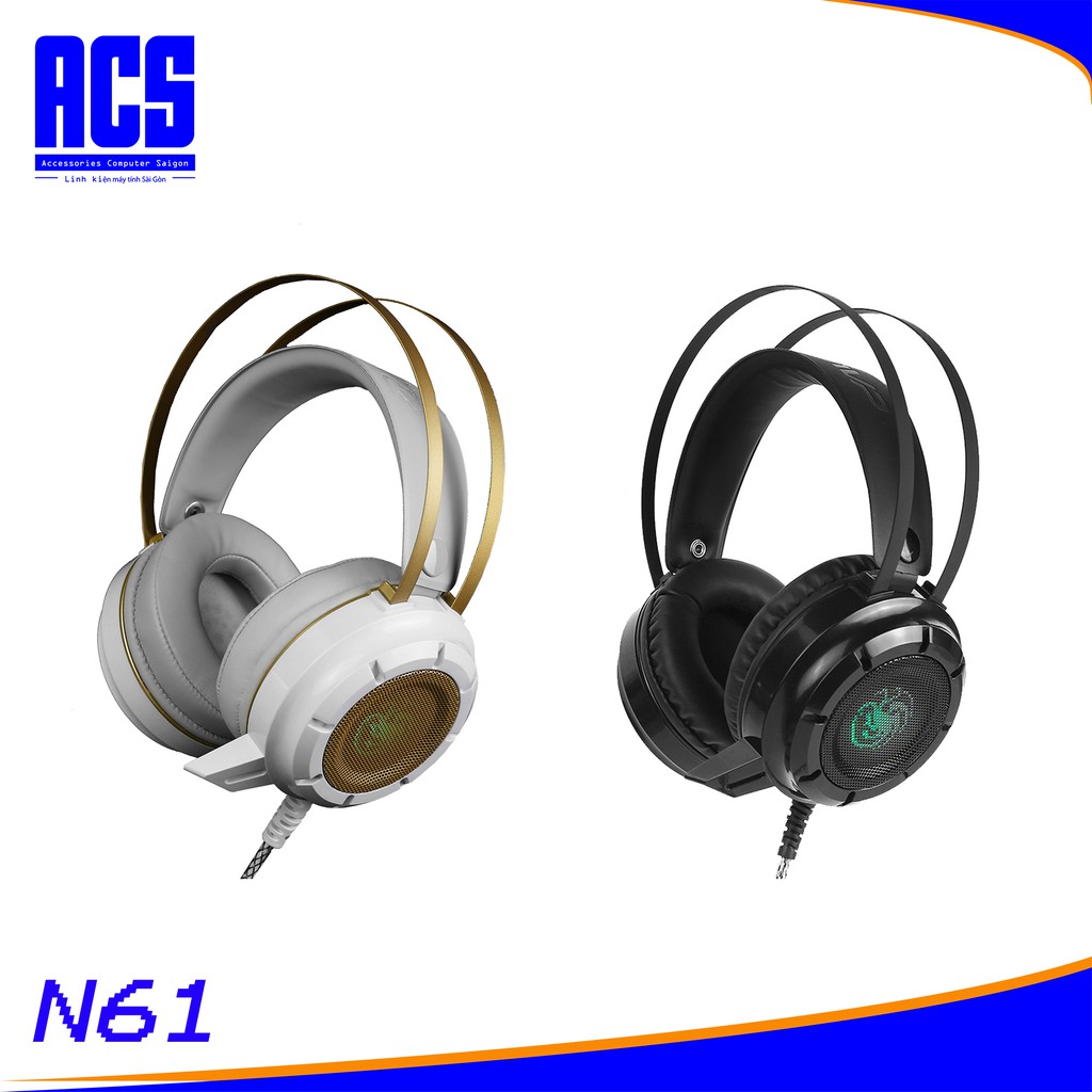 Tai nghe chuyên game kèm mic EXAVP N61 có đèn Led / Headphone Gaming- Bảo Hành 12 Tháng