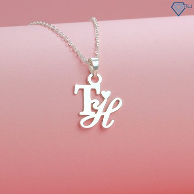 Vòng cổ chữ cái ghép tên theo yêu cầu cho nữ bằng bạc DCN0604 Trang Sức TNJ