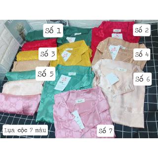 SET BỘ ĐỒ LỤA GẤM 7 MÀU SIÊU XINH (cộc)