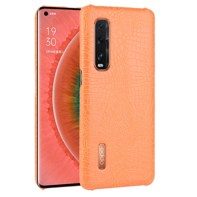 Ốp điện thoại vân da cá sấu cổ điển bảo vệ toàn diện cho Oppo Find X2 Pro
