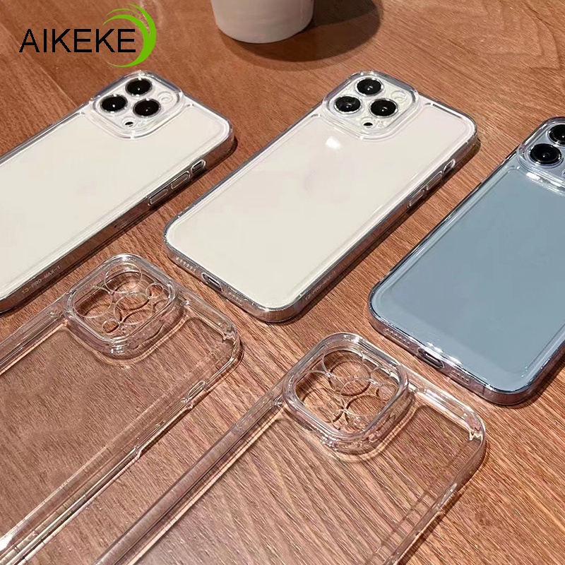 Ốp Điện Thoại Mềm Trong Suốt Chống Sốc Cho iPhone 13 Pro Max 12 11 Pro Max X XR XS Max 8 7 Plus SE 2020