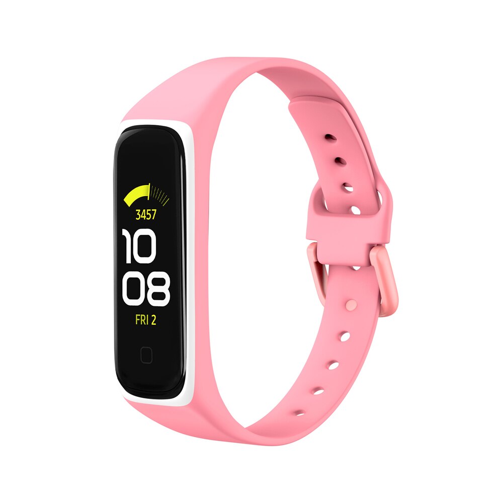 Dây đeo thay thế chất liệu silicon màu trơn cho Samsung Galaxy fit 2 Galaxy fit2 SM-R220