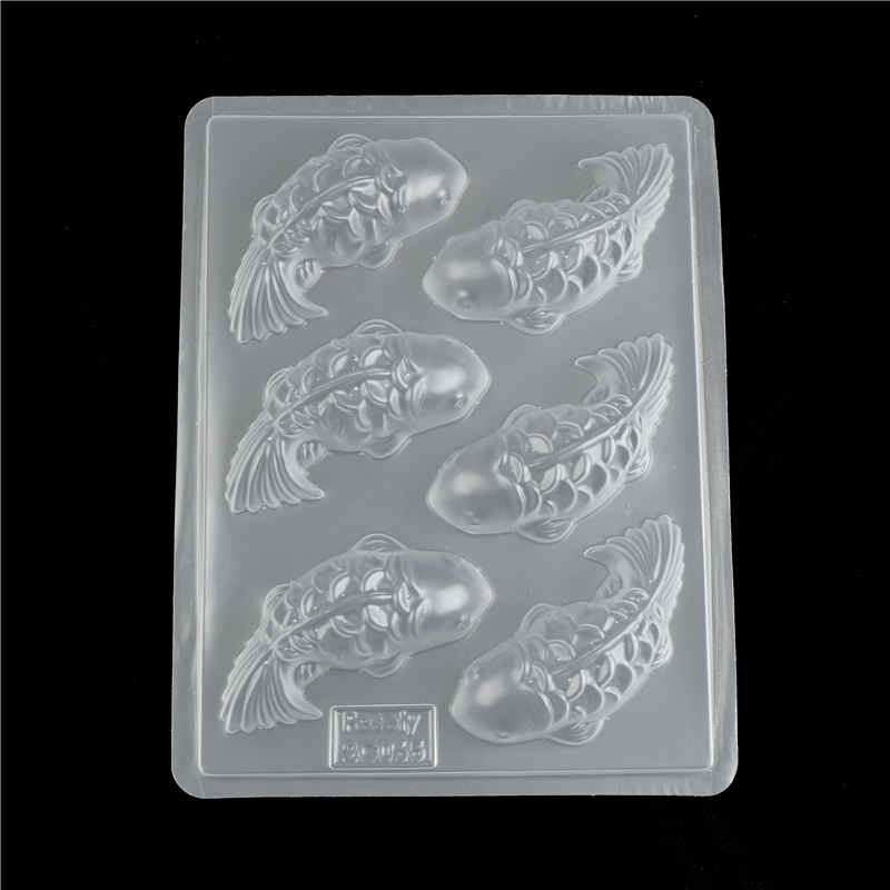 Fashion 3D Carp Fish Cake Chocolate Mould For Jelly Sugarcraft Rice Cake Baking Tools