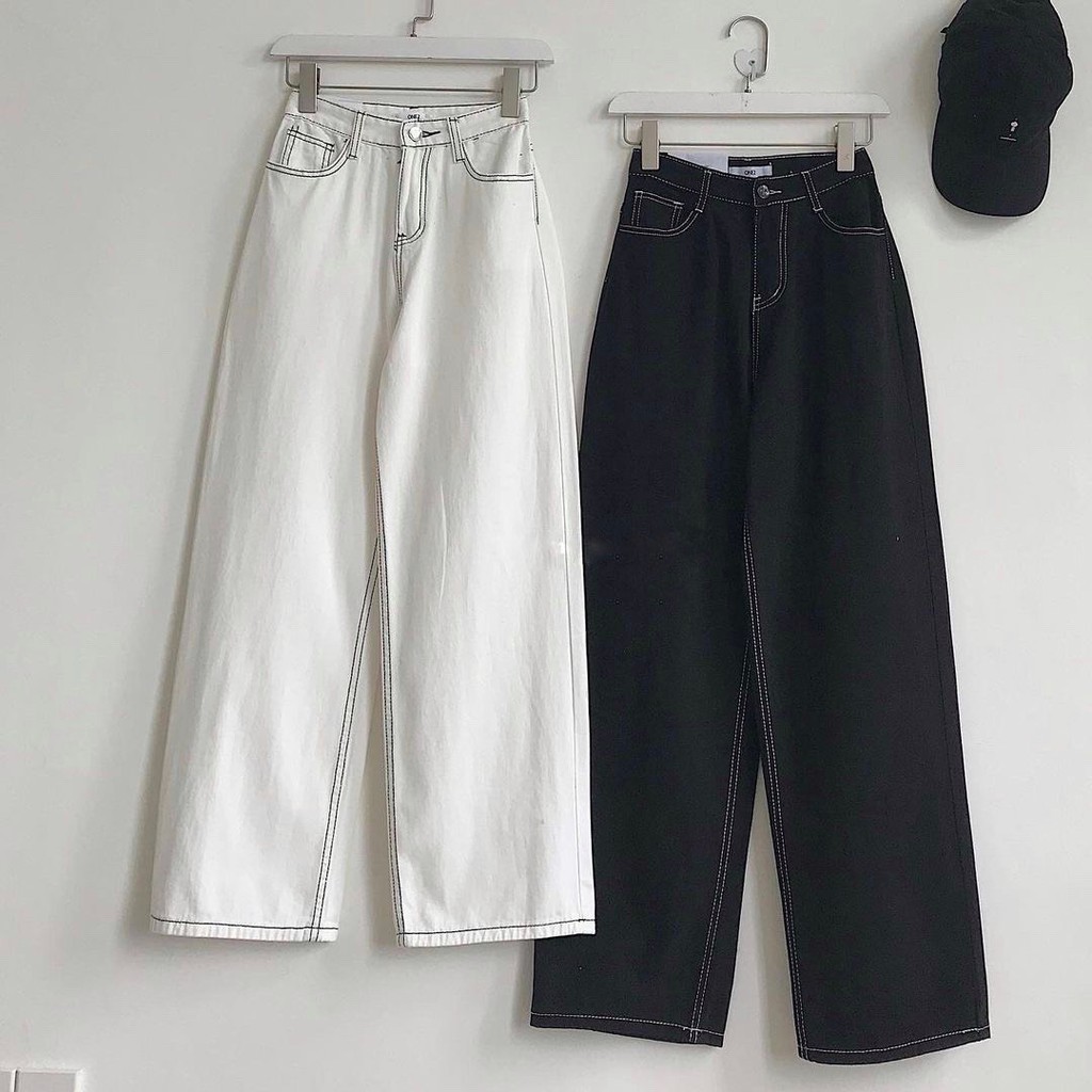 [RẺ VÔ ĐỊCH] Quần kaki chỉ nổi Nhật Minh chất kaki from ống rộng chỉ nổi 2 size M và L