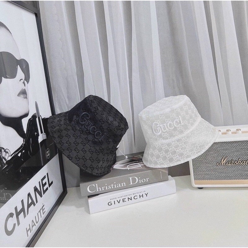 MŨ BUCKET TAI BÈO LƯỚI VOAN THÊU CHỮ GC THỜI TRANG THOÁNG MÁT SIÊU ĐẸP DÀNH CHO NAM VÀ NỮ