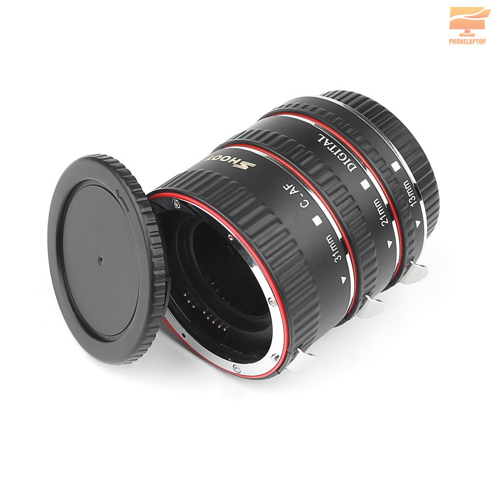 Lapt SHOOT XT-364 Auto Focus AF Macro Extension Tube Adapter Ring Set 13mm 21m 31mm Replacement for Canon EF/EF-S Lens Replacement for Canon EOS   550D/600D/650D/700D/750D/760D/800D/200D/1300D/77D/60D/70D/80D/7D/7D II/5D II/5D III/5D IV/6D/6D II DSLR Came