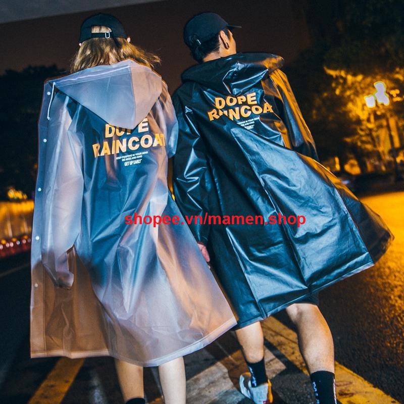 Áo mưa măng tô 1 người teen Dope Raincoat