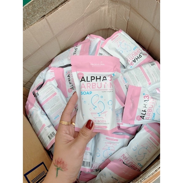 Xà Phòng Kích Trắng Alpha Arbutin Collagen Soap Thái Lan