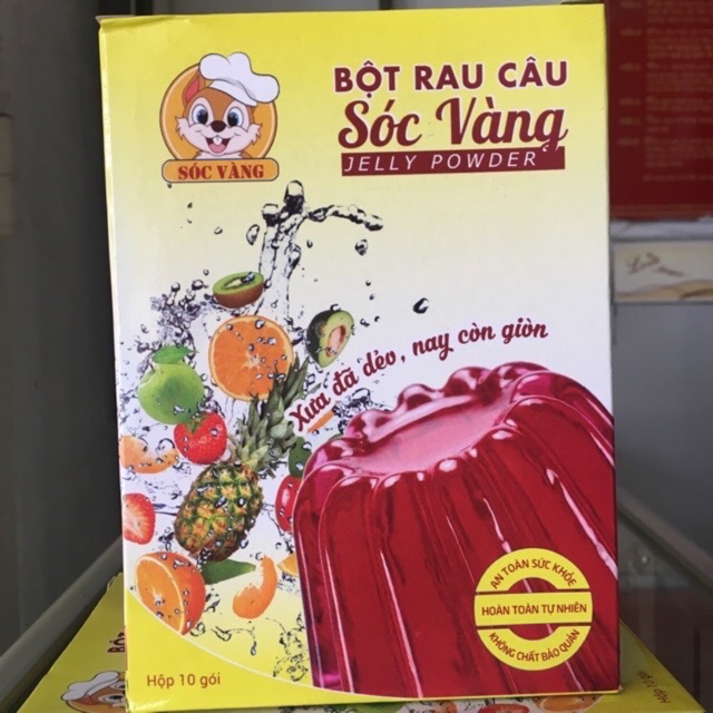 Bột rau câu sóc vàng