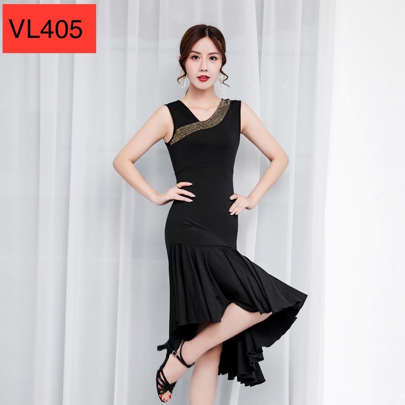 ĐẦM KHIÊU VŨ THUN CO GIÃN 4 CHIỀU VL405N