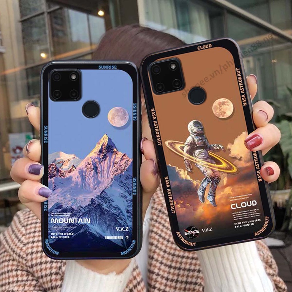 Ốp Realme C20 / C21Y hình vũ trụ, mountain, cloud phong cách cá tính