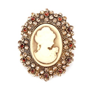 Vintage Mỹ đầu đá quý Trâm Châu Âu và Mỹ cung điện cố định pin cá tính thời trang áo khoác phụ kiện phụ kiện