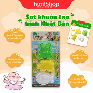 Set 3 khuôn tạo hình đồ ăn M'sa